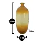Wazon BOTELLA NAPOLES Szkło Recyklingowane Pomarańczowy 19x45 cm (PRODUKOWANY W HISZPANII)